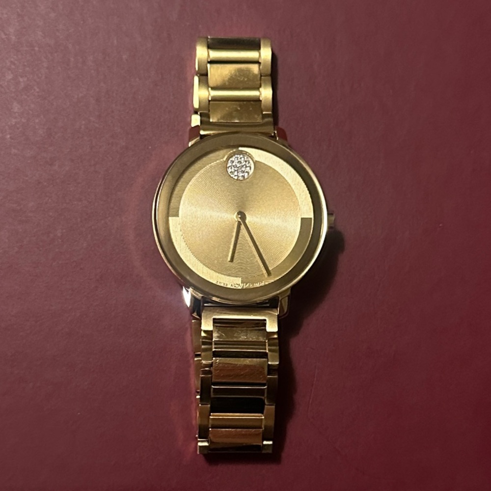 Movado BOLD Evolution 2.0 Crystal Accent and Pale Gold Ionic-Plated Watch - Picture 6 of 8